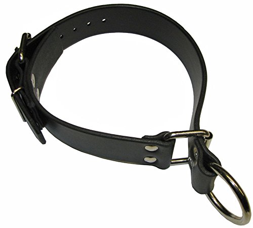 Terginum Halsband Würgehalsband Dressurhalsband mit D-Ring Sklavenhalsband Lederhalsband BDSM Sexspiel (38-45 cm)