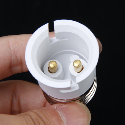 Image of Plastic Bulb Holder 1 Socket Enlarger Adapter (White)Pack of 1