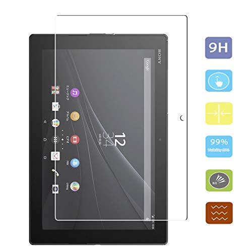 KTtwo Sony Xperia Z4 Tablet Screen Protector Glass, 9H Hardness Tempered Glass Anti-Scratch Bubble-Free Screen Protector for Sony Xperia Z4 10.1