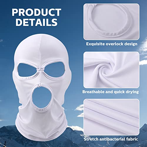 8 Pieces Balaclava Covering Three Holes Mask Full Face Covering Mask Windproof Motorcycle Face Cover For Men Summer Thin Balaclava For Hunting Cycling Skiing Outdoor Activities #TOP2