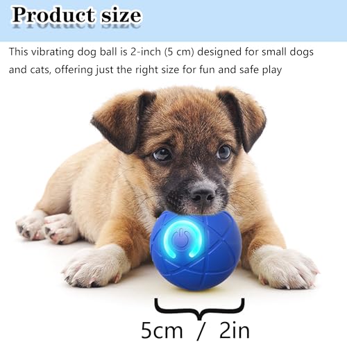 Brinquedos interativos para cães, bolas ativadas, bola rolante automática para filhotes, pequenos e