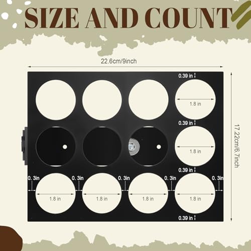 Tioncy Under Cabinet Coffee Pods Holder, Space-saving Coffee Holder Under Counter Organizer Storage for Small Spaces Counter Bar Accessories(Black,12 Pods)