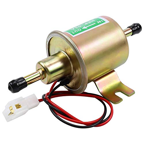 Image of Electric Fuel Pump 12V Universal Low Pressure 12 Volt Transfer Inline Fuel Pump for Lawn Mower Carburetor Gas Diesel Engine 2.5-4psi HEP-02A
