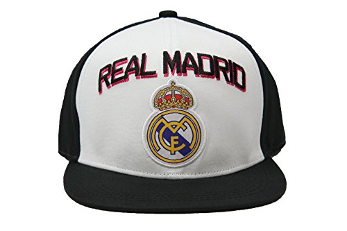 Rhinox Real Madrid Fc Club Snapback Adjustable Cap Hat – White-Black New Season