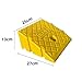 PP-Eic Non-Slip Wheelchair Ramps, Raised Curb Ramps, Bathroom Rubber Curb Ramps, Recycled Rubber Threshold Ramps,Yellow 25×27×13cm