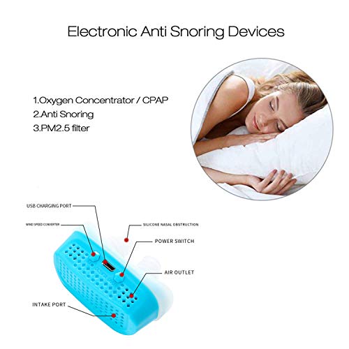 Festnight Velocidade Variável elétrica Silicone Anti Ronco Dispositivo Dilatadores Nasais Apnéia Aju