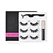 Produktbild Freeorr Magnetische Wimpern Eyeliner mit Pinzette, 3 Paar Natürliche und Wiederverwendbare Magnetischen Falschen Wimpern mit Wasserdichtem Magnetischem Flüssigem Eyeliner Set -016
