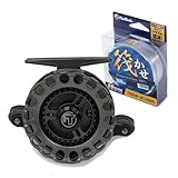 FUN TOOL 筏リールセット 黒王 ligh (左ハンドル) + 筏用糸 (1.5号) 100ｍ