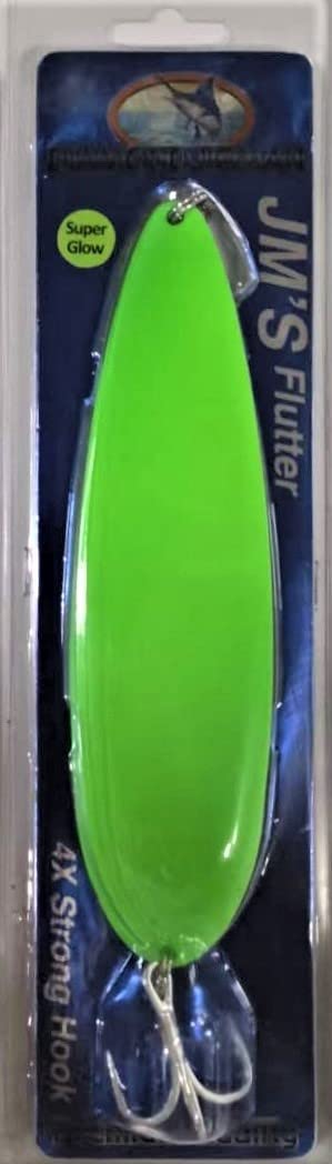 Diamond Jig Man * JM'S Flutter Spoon (Luminous Green) Glow in The Dark