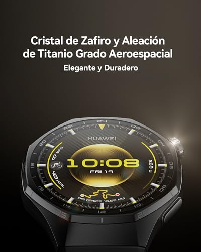 Miniatura 6 de HUAWEI Watch GT 6 Pro 46mm GPS Smartwatch 1.47''AMOLED, Negro | Pantalla Táctil, hasta 21 Días Autonomía, Ciclismo Nivel Profesional, NFC, para iOS Android, Análisis ECG,Monitoreo de salud
