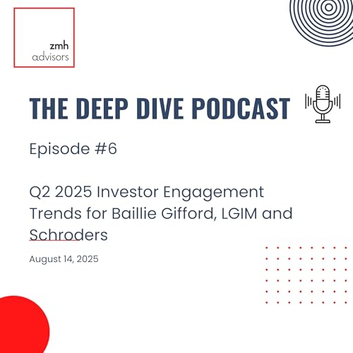 Page de couverture de Q2 2025 Investor Engagement Trends for Baillie Gifford, LGIM and Schroders - August 14, 2025