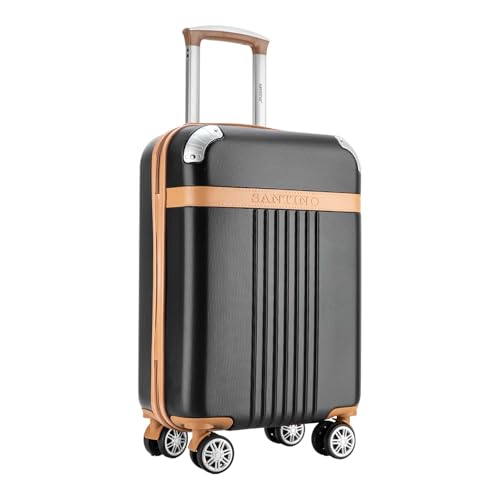 Mala de Viagem Médiaa de Despacho 23 kg Rígida ABS com 4 rodas duplas 360º e trava de segredo numéri