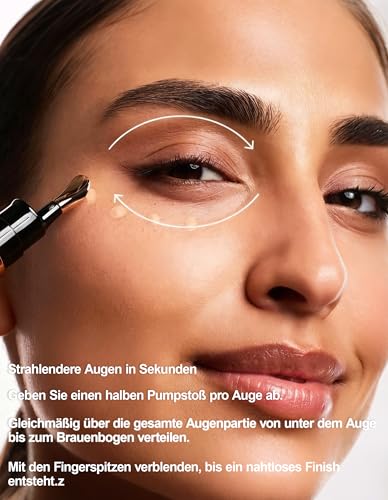 Erinde Korektor do oczu, rozjaśniający korektor do pielęgnacji oczu z efektem anti-aging, maskuje zaczerwienienia, cienie pod oczami i plamy pigmentowe, wysoka siła krycia, przyciemniony krem pod oczy
