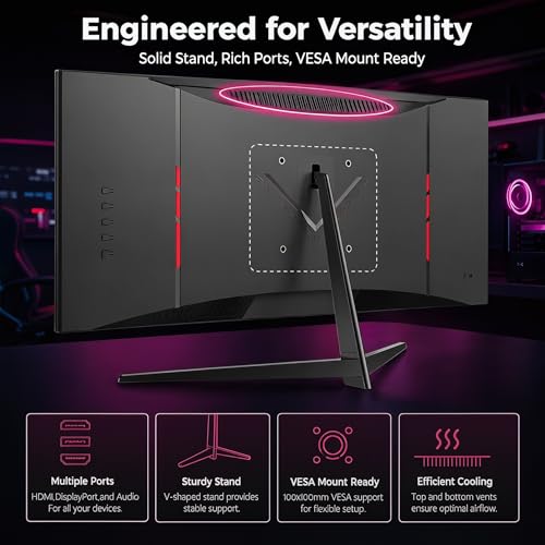 Image of Gawfolk 32 Inch 4K UHD (3840 x 2160) Monitor, PC Monitor 60Hz, Computer Monitor, HDR 10, DP HDMI VESA