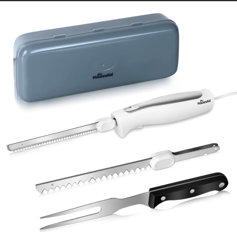 Electric Knife Set with Storage Case