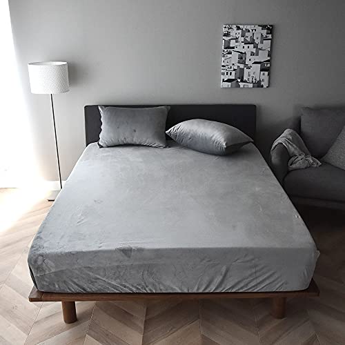 ボックスシーツ あったか 暖かい マイクロファイバー あったかい シーツ 洗える ベッドシーツ 冬用 ベッドカバー マットレスカバー 北欧 速乾 防寒 保温性 毛布いらず フリースよりも滑らか マットカバー シーツ 【Bene(ベーネ)】 (ジェミニグレー