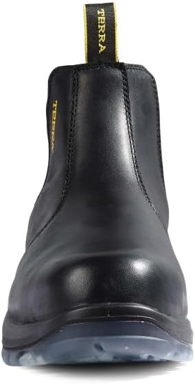 Terra Men's Murphy 6" Soft Toe Pull-On Work Boot Industrial, Black, 10.5 | Image 1