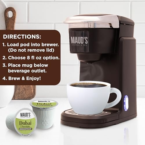 Image of Maud's Dubai Chocolate Flavored Coffee Pods, 18ct