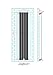 Radiator Horizontal Vertical Designer Flat Panel Central Heating Radiator 1800mm Height (1800x272mm Single, White)