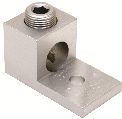 Burndy KA29U Universal Terminal, 6 Str. - 250 kcmil Aluminum or Copper Wire Range, 5/16 Stud Hole, 1.00 Width, 2.00 Length, 1.13 Height, 0.25 Thick, 275lb Recommended Tightening Torque (Pack of 2