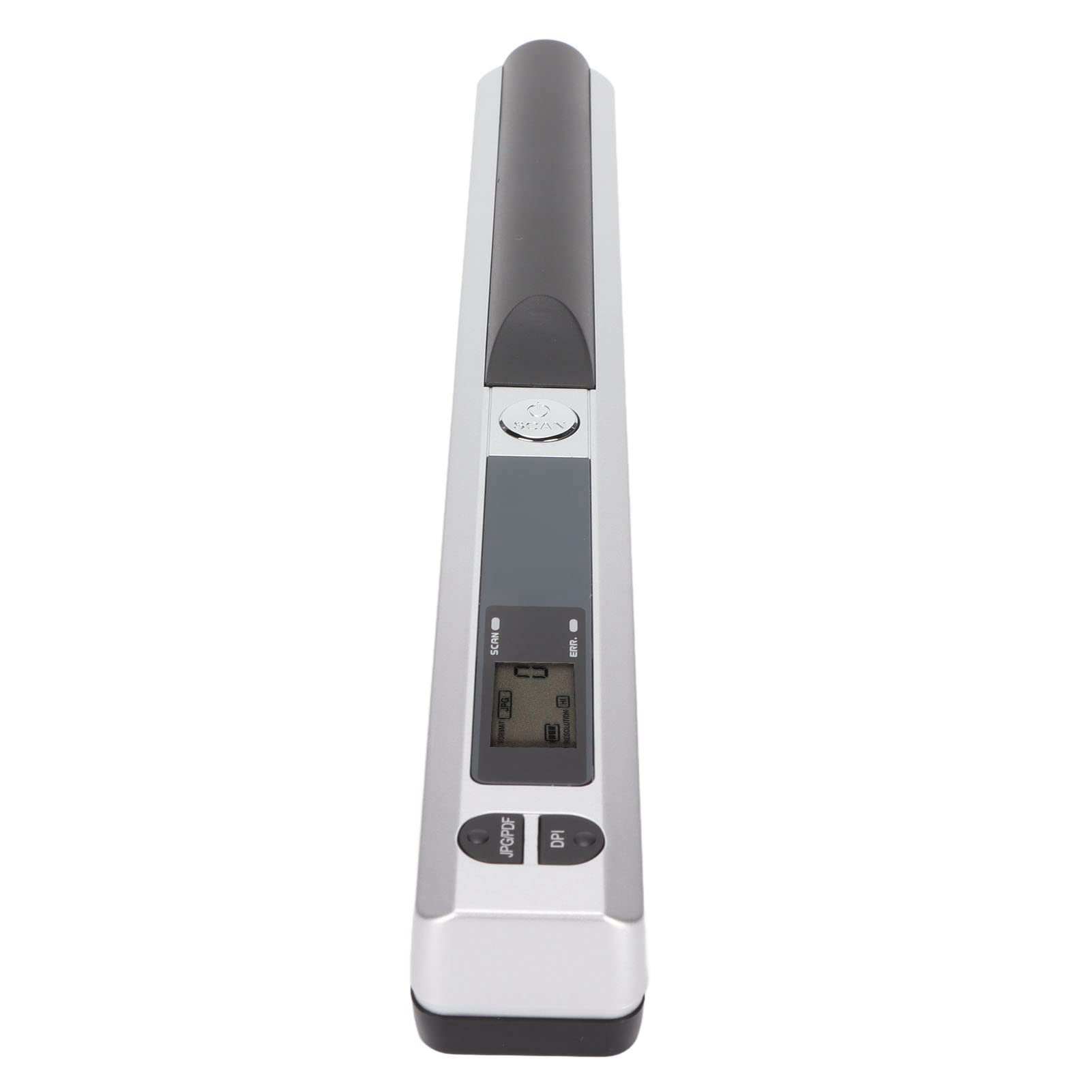 ciciglow Dokumentenscanner, 300 600 900 DPI Tragbarer Handscanner Speicherkartenspeicher Quittungsscanner für Dokumente Fotos Zeitschriften(Silber schwarz)