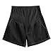 HGps8w Maternity Denim Shorts for Women Over The Belly Comfy Loose Summer Stretchy Pregnancy Jean Shorts with Pockets
