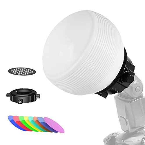 Kit diffuseur de flash LENSGO D25 avec dôme pour phares carrés et ronds