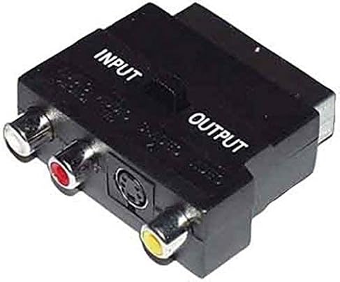 e p 915 cavo interfaccia adattatore SCART RCA S-VHS Nero e p 915 cavo interfaccia adattatore SCART RCA S-VHS Nero