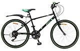 jugendrad 24 zoll Anzahl der Gänge 18 24 Zoll Fahrrad Mädchen Jungen Kinderfahrrad Jugendrad Mountainbike MTB Fully Amigo Rock Grün