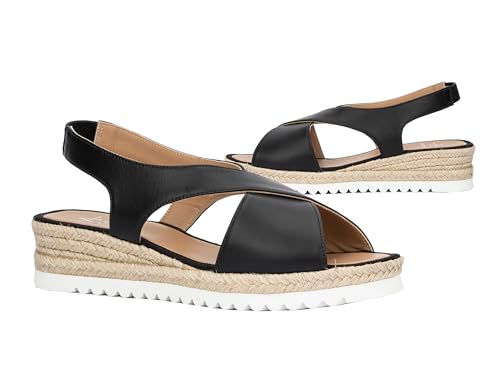 Image of Aquatalia Women's Adelina, Sandals, Heel, Casual, Elastic, Round Toe, Rubber Outsole