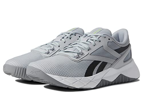 Reebok Nanoflex TR Cross Trainer para mujer, Gris frío, negro y blanco., 42 EU