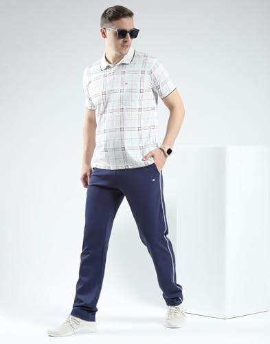 Image of Monte Carlo Men's Regular Fit Printed Lower Set | Half Sleeve Polo T-Shirt with Trackpant | Pajama Set for Men's