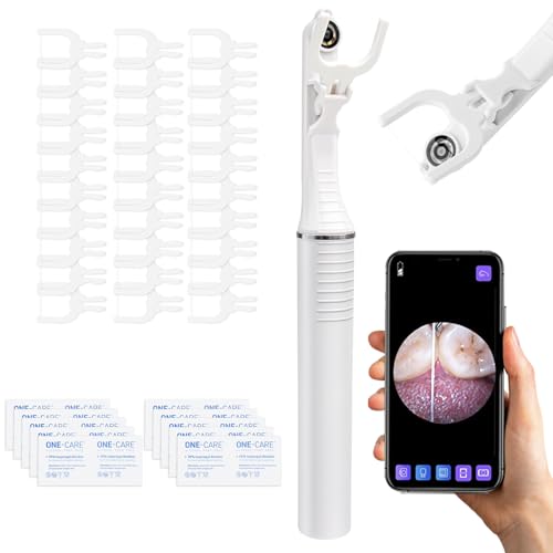 Electric Visual Dental Flosser with 50 Heads & 20 Pads