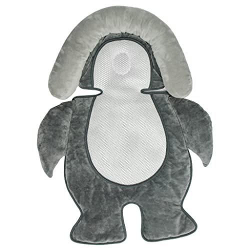 KAKIBLIN 3 in 1 Baby Kinderwagen Sitzkissen, Säugling Auto Sitzpolster Baby Kopfkissen Nackenstützkissen für Neugeborene und Kleinkinder 0-12 Monate Cover