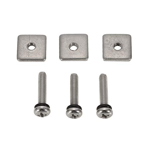Parafusos, Andoer 3 Prancha de surfe de aço inoxidável universal longboard fin parafuso kit de subst