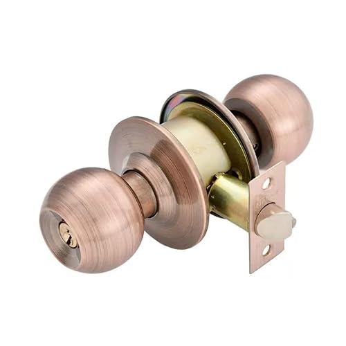 SUYA antique copper keyed entry knob image