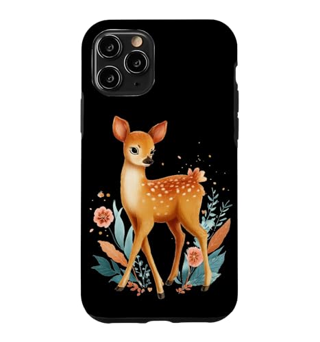 �J���t���ȉԂ̔��������̎q���̃O���t�B�b�N�B �X�}�z�P�[�X iPhone 11 Pro �p