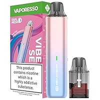 Vaporesso Vibe SE Pod Kit, 1100mAh Built-In Battery, 2 Power Modes,  Side-Filling Replacement Pods, No E-Liquid, No Nicotine (Blue): Amazon.co.uk:  Electronics & Photo