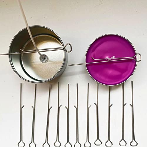 10 piezas soporte metálico para mechas de vela miniatura 7