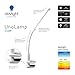 daylight Company Unolamp Clamp Light, Touch Dimmable Desk Lamp, 4 Brightness Level, Ideal for Hobbies, Art, Beauty Salons, Reading and More, White