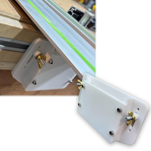 Track Hinges for Track saws/MFT Tables, Hinge Brackets for Woodworking, Precision Angle Guides for Cutting Tables(Rear Hinge Assembly only)