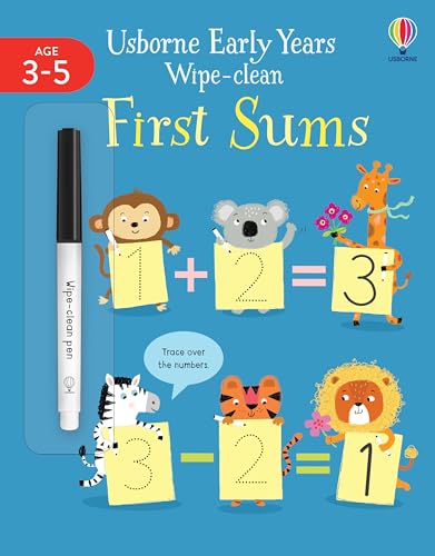 Early Years Wipe-Clean First Sums (Usborne Early Years Wipe-Clean)