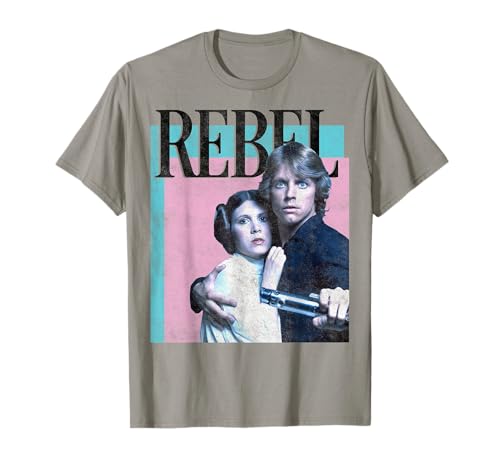 T-shirt Star Wars Princess Leia Luke Rebel Poster vêtement vintage de la rébellion