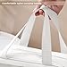 DAPOWER Travel Toiletry Bag for Women and Men, Matte Translucent Toiletry Bag with Handy Handle, Makeup Cosmetic Organizer Bag for Travel Toiletries Accessories (White-XL)