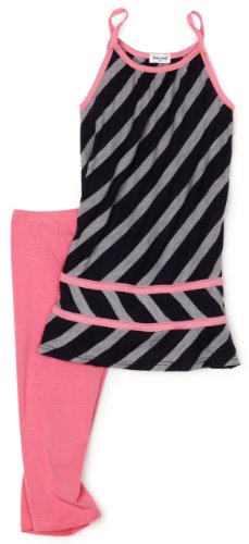 Image of Splendid Littles Girls 2-6x Rayon Slub Stripe Tunic Set