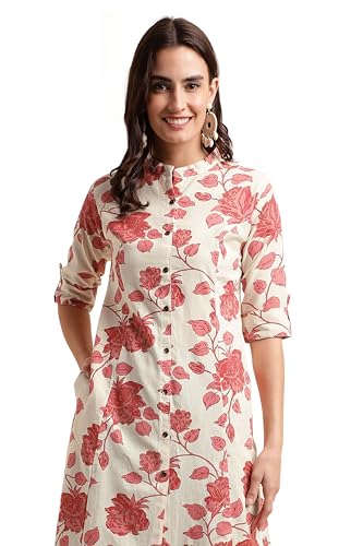 Image of MIRCHI FASHION Women Rayon Sequin Embroidery and Polka Dots Print Straight Kurta