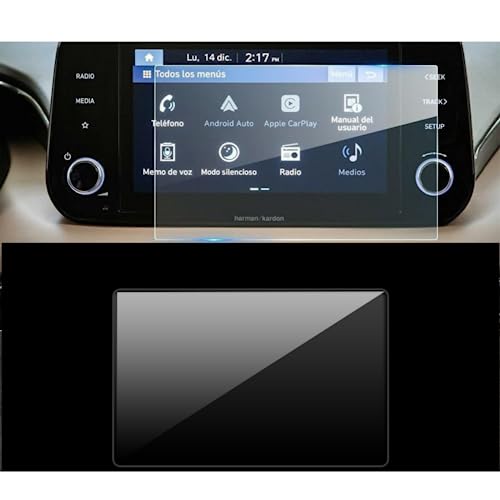 Éviter rayures écran GPS Santa Fe 2022 vitre protection 8 pouces