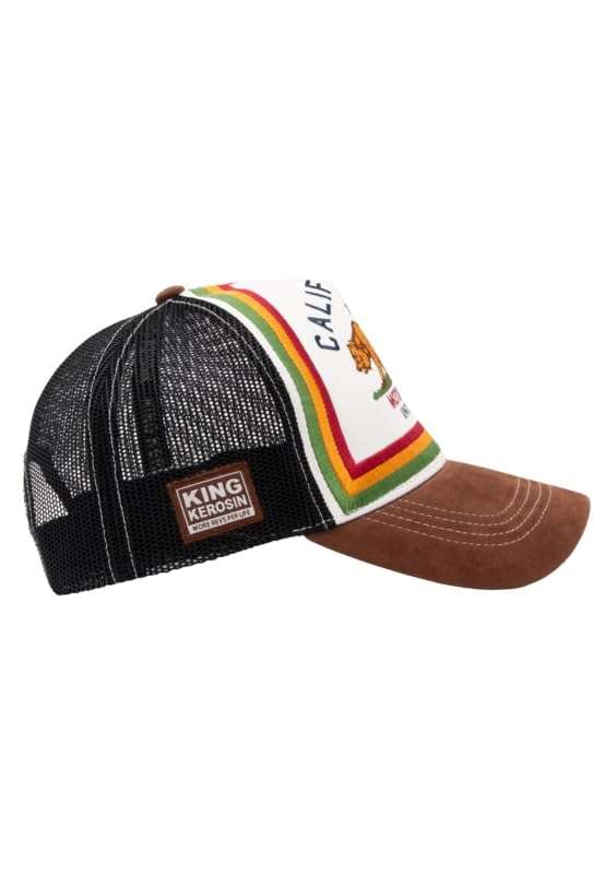 King Kerosin Cal Bear Unisex Gorra marrón/Negro 60% algodón, 40% poliéster