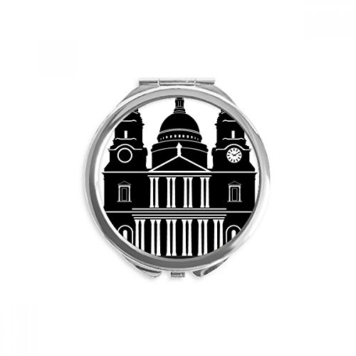 Miroir de poche portable angleterre pour retouches maquillage en voyage