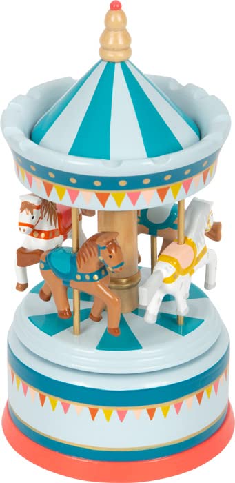 Small Foot Music Box Horse Carousel Circus made of wood, decoration for the nursery with beautiful music to fall asleep, 12321 - Image 3